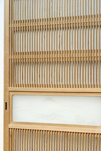 幅900ミリ 富士山の風景柄ガラスで風情ある大阪格子戸 F8407 在庫2枚