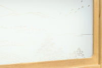 幅900ミリ 富士山の風景柄ガラスで風情ある大阪格子戸 F8407 在庫2枚