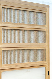 幅900ミリ 富士山の風景柄ガラスで風情ある大阪格子戸 F8407 在庫2枚