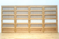 幅900ミリ 富士山の風景柄ガラスで風情ある大阪格子戸 F8407 在庫2枚