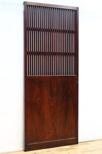 珍品幅790ミリ高さ1860ミリ 稀少サイズの和の趣きある格子戸 F8408 在庫2枚