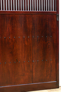 珍品幅790ミリ高さ1860ミリ 稀少サイズの和の趣きある格子戸 F8408 在庫2枚