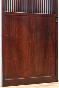 珍品幅790ミリ高さ1860ミリ 稀少サイズの和の趣きある格子戸 F8408 在庫2枚