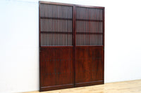 珍品幅790ミリ高さ1860ミリ 稀少サイズの和の趣きある格子戸 F8408 在庫2枚