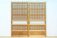 幅878ミリ 明るい色彩をした上品な極上大阪格子戸 F8420 在庫2枚