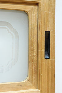 幅878ミリ 明るい色彩をした上品な極上大阪格子戸 F8420 在庫2枚