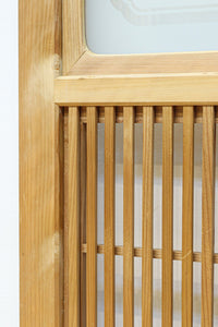 幅878ミリ 明るい色彩をした上品な極上大阪格子戸 F8420 在庫2枚