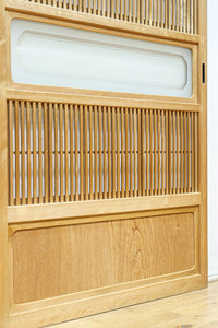 幅878ミリ 明るい色彩をした上品な極上大阪格子戸 F8420 在庫2枚