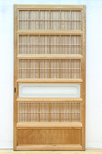 幅878ミリ 明るい色彩をした上品な極上大阪格子戸 F8420 在庫2枚