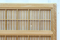 幅878ミリ 明るい色彩をした上品な極上大阪格子戸 F8420 在庫2枚