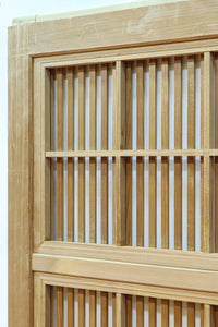 幅878ミリ 明るい色彩をした上品な極上大阪格子戸 F8420 在庫2枚