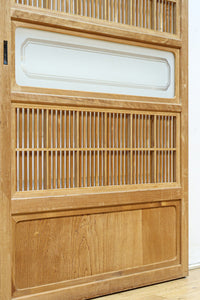 幅878ミリ 明るい色彩をした上品な極上大阪格子戸 F8420 在庫2枚