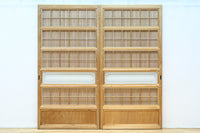 幅878ミリ 明るい色彩をした上品な極上大阪格子戸 F8420 在庫2枚