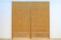 波千鳥の透かし絵が風情を与える簾戸 F8421b 在庫2枚