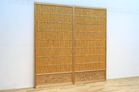 波千鳥の透かし絵が風情を与える簾戸 F8421b 在庫2枚