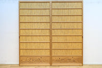 波千鳥の透かし絵が風情を与える簾戸 F8421b 在庫2枚