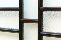 幅880ミリ 3種の和柄ガラスで煌びやかなガラス戸 F8426 在庫1枚