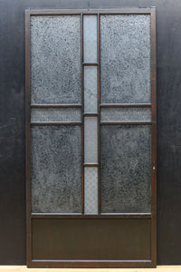 幅880ミリ 3種の和柄ガラスで煌びやかなガラス戸 F8426 在庫1枚