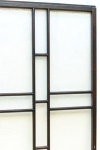 幅880ミリ 3種の和柄ガラスで煌びやかなガラス戸 F8426 在庫1枚