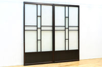 幅880ミリ 3種の和柄ガラスで煌びやかなガラス戸 F8426 在庫1枚