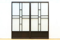幅880ミリ 3種の和柄ガラスで煌びやかなガラス戸 F8426 在庫1枚