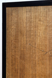 梅と竹の水墨画で和の風情溢れる板絵戸セット F8431 在庫2枚1組