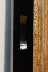 梅と竹の水墨画で和の風情溢れる板絵戸セット F8431 在庫2枚1組