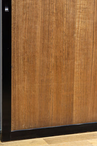 梅と竹の水墨画で和の風情溢れる板絵戸セット F8431 在庫2枚1組