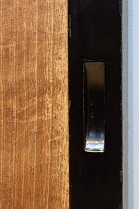 梅と竹の水墨画で和の風情溢れる板絵戸セット F8431 在庫2枚1組