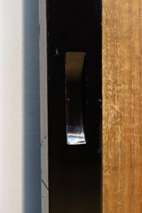 梅と竹の水墨画で和の風情溢れる板絵戸セット F8431 在庫2枚1組