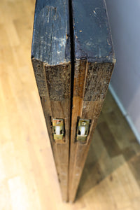 梅と竹の水墨画で和の風情溢れる板絵戸セット F8431 在庫2枚1組