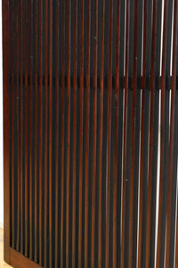 幅670ミリ スリムサイズ!!深みを増した色彩で落ち着きある全面丸格子戸 F8437 在庫1枚