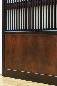 高さ1920ミリ 落ち着いた眺めの2種類ガラス入り背高格子戸 F8440 在庫2枚