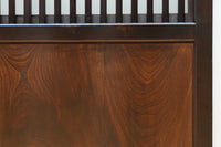 高さ1920ミリ 落ち着いた眺めの2種類ガラス入り背高格子戸 F8440 在庫2枚