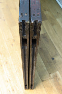 高さ1920ミリ 落ち着いた眺めの2種類ガラス入り背高格子戸 F8440 在庫2枚