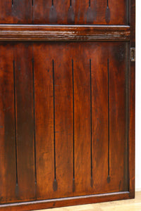 幅848ミリ 稀少デザイン!!溝の装飾を施した格調ある板戸 F8456 在庫2枚