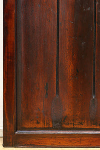 幅848ミリ 稀少デザイン!!溝の装飾を施した格調ある板戸 F8456 在庫2枚