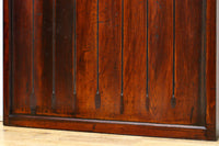 幅848ミリ 稀少デザイン!!溝の装飾を施した格調ある板戸 F8456 在庫2枚