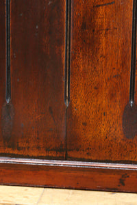 幅848ミリ 稀少デザイン!!溝の装飾を施した格調ある板戸 F8456 在庫2枚