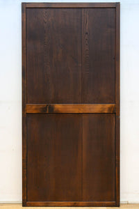 幅848ミリ 稀少デザイン!!溝の装飾を施した格調ある板戸 F8456 在庫2枚