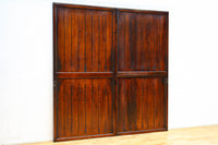 幅848ミリ 稀少デザイン!!溝の装飾を施した格調ある板戸 F8456 在庫2枚