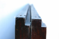 幅848ミリ 稀少デザイン!!溝の装飾を施した格調ある板戸 F8456 在庫2枚