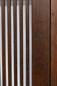 幅898ミリ 繊細な格子作りで和の趣きある大阪格子戸 F8457 在庫2枚