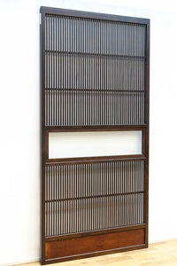 幅897ミリ 横モールガラス窓で煌びやかな面持ちの大阪格子戸 F8458 在庫4枚