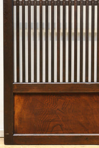 幅897ミリ 横モールガラス窓で煌びやかな面持ちの大阪格子戸 F8458 在庫4枚