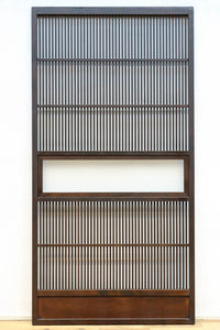 幅897ミリ 横モールガラス窓で煌びやかな面持ちの大阪格子戸 F8458 在庫4枚