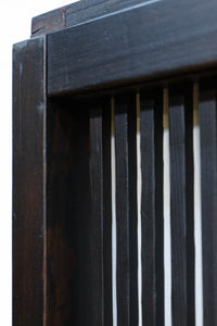 幅897ミリ 横モールガラス窓で煌びやかな面持ちの大阪格子戸 F8458 在庫4枚