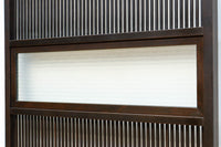 幅897ミリ 横モールガラス窓で煌びやかな面持ちの大阪格子戸 F8458 在庫4枚