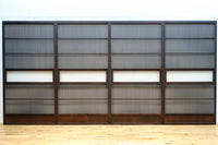 幅897ミリ 横モールガラス窓で煌びやかな面持ちの大阪格子戸 F8458 在庫4枚