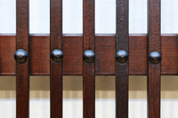 幅862ミリ 繊細な格子が引き立つ華やかな色彩の格子戸 F8464a 在庫2枚